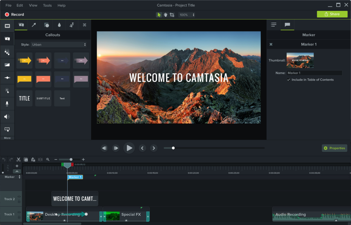 Camtasia 3 Program